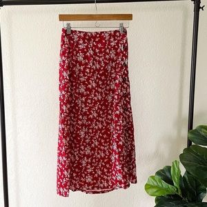 Floral Midi skirt